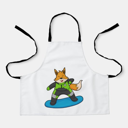 Tablier Fox en Snowboard avec Snowboard (Recto)