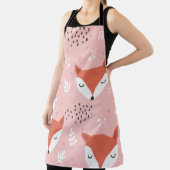Tablier Fox Fun : Motif de forêt mignon (Insitu)