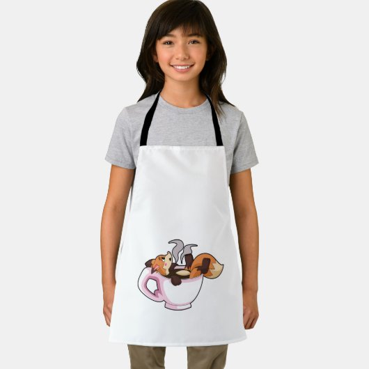 Tablier Fox with Coffee (Insitu)