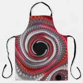 Tablier Fractale Abstraite de la spirale rouge (Recto)