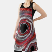 Fractale Abstraite de la spirale rouge