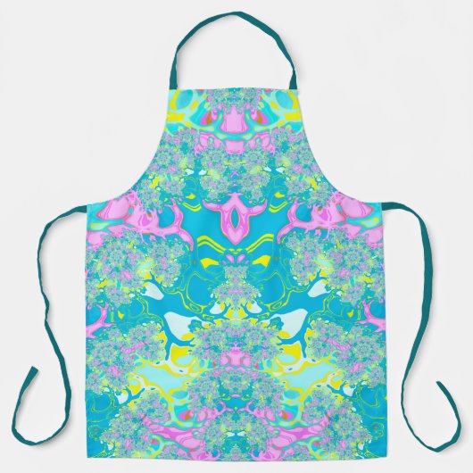 Tablier FRACTALE ABSTRAITE Multicolore ~ (Recto)