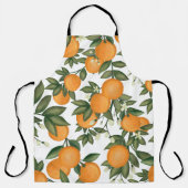 Tablier Fraîche Botanique d'été Tangérine d'Orange (Recto)