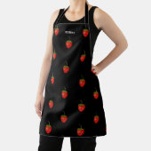 Tablier fraise est le fruit de l'amour avec le monogramme (Insitu)