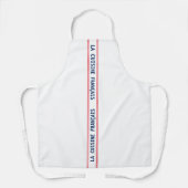 Tablier Français Blue La Cuisine Française & Rouge (Recto)