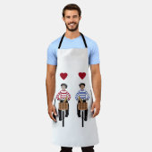 Tablier Français couple à vélo Apron (Porté)