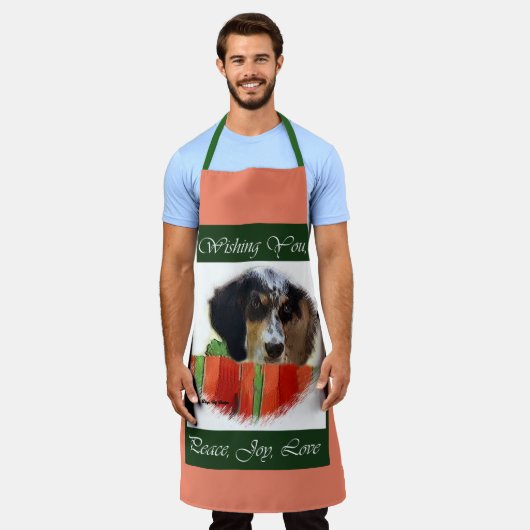 Tablier Français Setter Cadeaux de Noël (Porté)