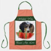 Tablier Français Setter Cadeaux de Noël (Recto)