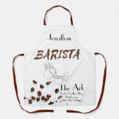 Tablier Frappe Barista Apron. Modifiable (Recto)