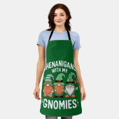 Tablier Fredonnements avec mes gnomes de la Saint-Patrick  (Porté)