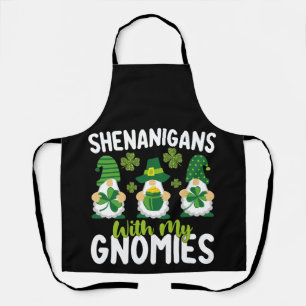 Tablier Fredonnements avec mes gnomes Gnome St Patrick's D