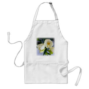 Tablier freesia blanc jaune