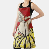 Tablier French art nouveau beauty Creme de Luzy advertisem (Insitu)