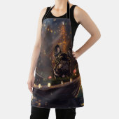 Tablier French Bulldog Christmas Festive Voyage (Insitu)