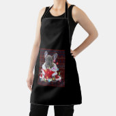 Tablier French bulldog Christmas Lights Ugly Sweater Dog (Insitu)