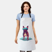 Tablier French Bulldog SciFi avec lunettes de soleil Cool (Porté)