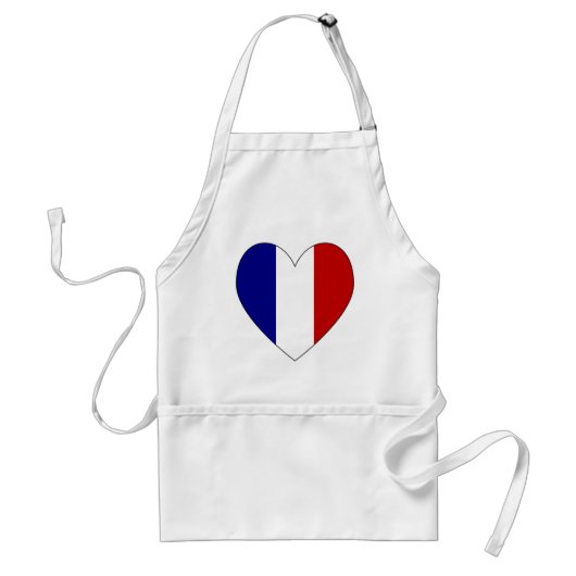 Tablier French Flag Heart Valentine 1 (Devant)