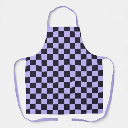 Tablier French lilac checkerboard pattern (Recto)