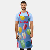 Tablier "French Macarons" personnalisable (Porté)