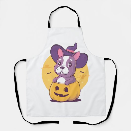 Tablier Frenchie Halloween (Recto)