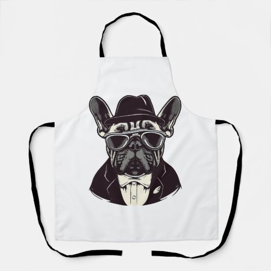 Tablier Frenchie le gangster (Recto)