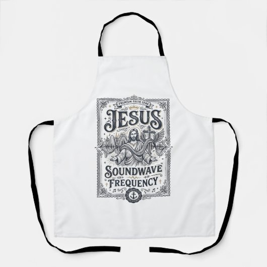 Tablier Fréquence d'onde sonore Jésus Fréquence d'onde son (Recto)
