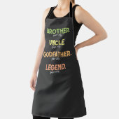 Tablier Frère oncle Parrain Légende depuis l'année (Insitu)