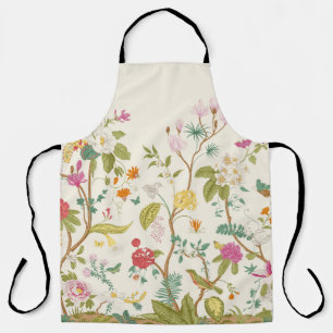 Tablier Fresque. Fleur. Arbres en fleurs. Vintage floral