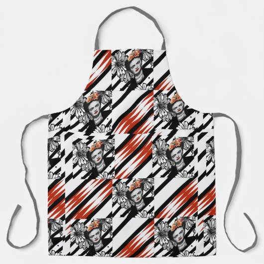 Tablier FRIDA BLACK RED Apron (Recto)