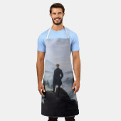 Tablier Friedrich's Wanderer au-dessus de la mer de brouil (Porté)
