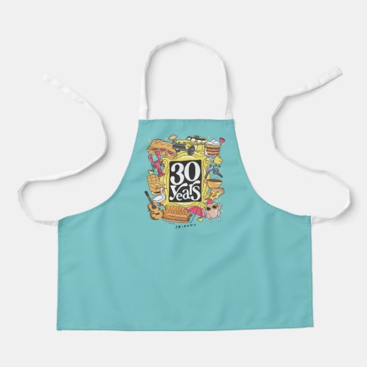 Tablier FRIENDS™ | Graphisme 30 ans (Recto)