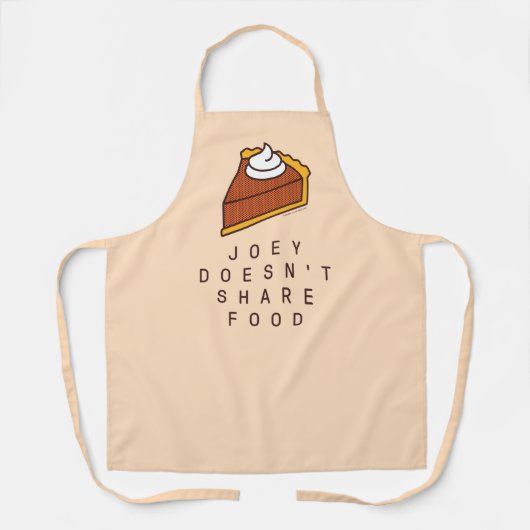 Tablier FRIENDS™| Joey ne partage pas de nourriture (Recto)