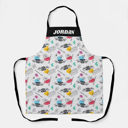 Tablier FRIENDS™| Motif d'icônes (Recto)