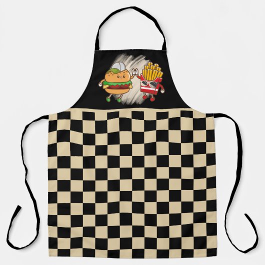 Tablier frites de hamburger mignonnes Vendeurs (Recto)