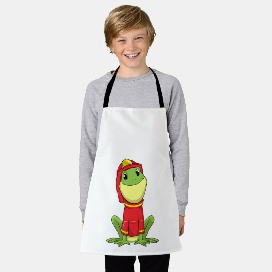 Tablier Frog as Firefighter avec Helmet (Porté)