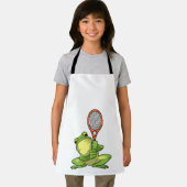 Tablier Frog at Tennis with Tennis racket (Insitu)