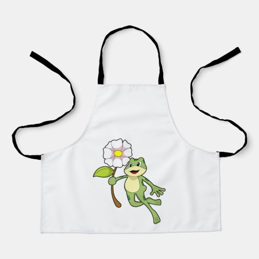 Tablier Frog with Flower. (Recto)
