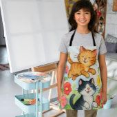 Tablier Frolocation Chats De Campagne Dans Le Jardin Flowe