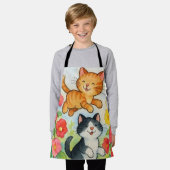 Tablier Frolocation Chats De Campagne Dans Le Jardin Flowe (Porté)