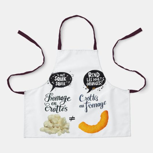 Tablier Fromage & crottes (Recto)