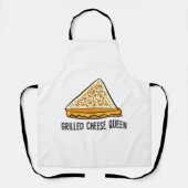 Tablier Fromage Grillé Queen Funny Fromage Grillé (Recto)