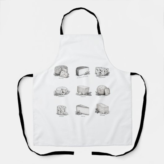Tablier Fromages du monde entier (Recto)