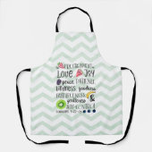 Tablier Fruit de l'Esprit, Bible Verse Typographie (Recto)