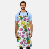 Tablier Fruit Fiesta : Bananes, ananas, fraises (Porté)