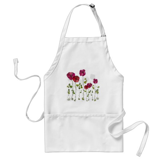 Tablier Fruit Fleur Cool mignonne Girl Retro Floral (Devant)