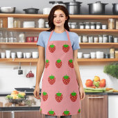 Tablier Fruit fraise Motif sans joint sur Apron