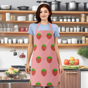 Tablier Fruit fraise Motif sans joint sur Apron