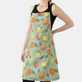 Tablier Fruit motif aux citrons, oranges (Insitu)