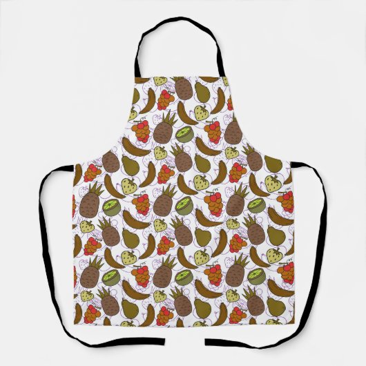 Tablier Fruit motif transparent | motif de surface de frui (Recto)