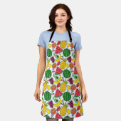 Tablier Fruit motif transparent | motif de surface de frui (Porté)